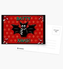 BATTY XMAS! GOTHIC CHRISTMAS Postcards