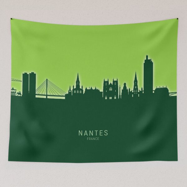 Item preview, Nantes France Skyline designed and sold by ArtPrints.