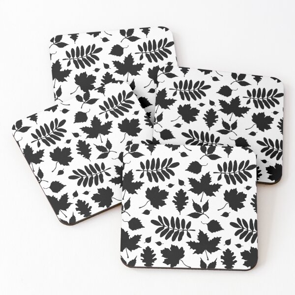 Item preview, Bold Black Leaves Pattern designed and sold by XOOXOO.