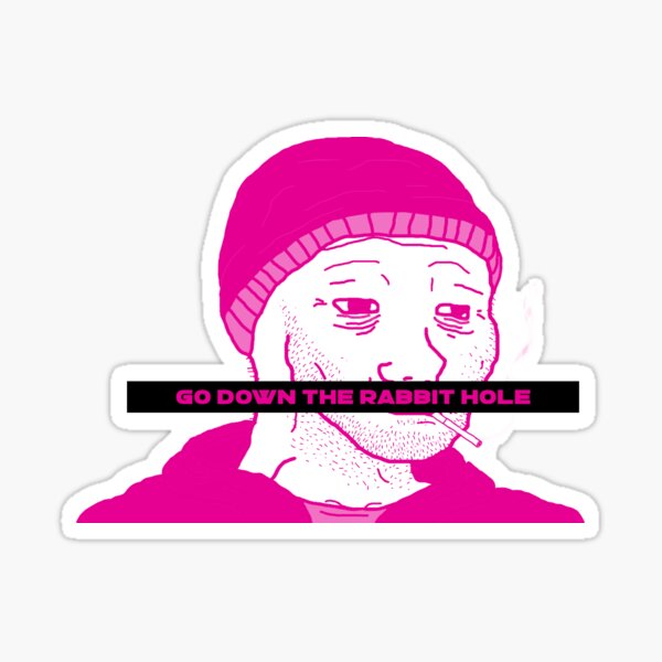 Rainbow Doomer Wojak Meme Sticker Sticker for Sale by Acid Graphics