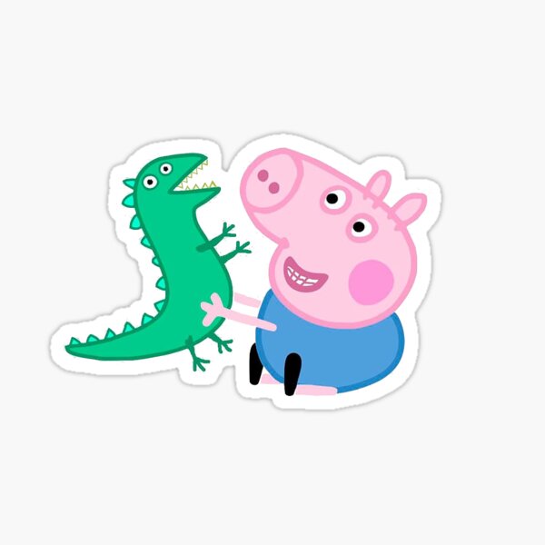 George Pig Stickers | Redbubble