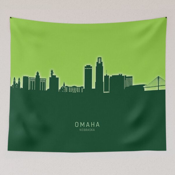 Item preview, Omaha Nebraska Skyline designed and sold by ArtPrints.