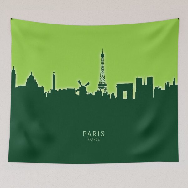Item preview, Paris France Skyline designed and sold by ArtPrints.