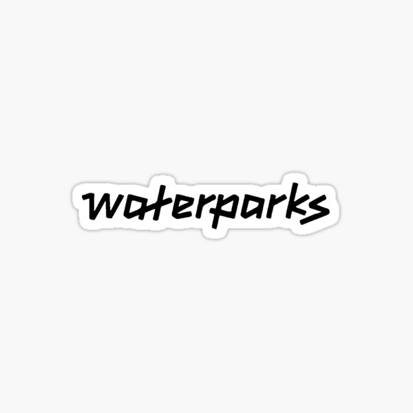 waterparks logo BLACK Sticker