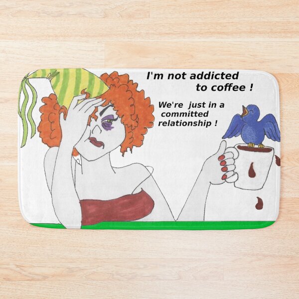 Item preview, Even Creatures of the Night Need Their Morning Coffee! designed and sold by redqueenself.