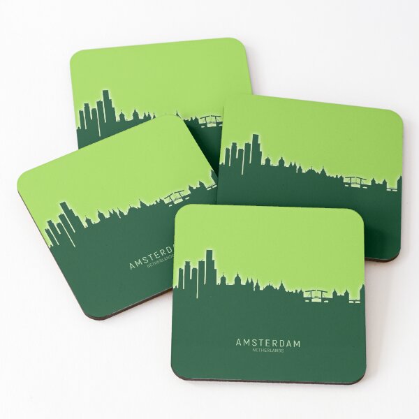 Item preview, Amsterdam The Netherlands Skyline designed and sold by ArtPrints.