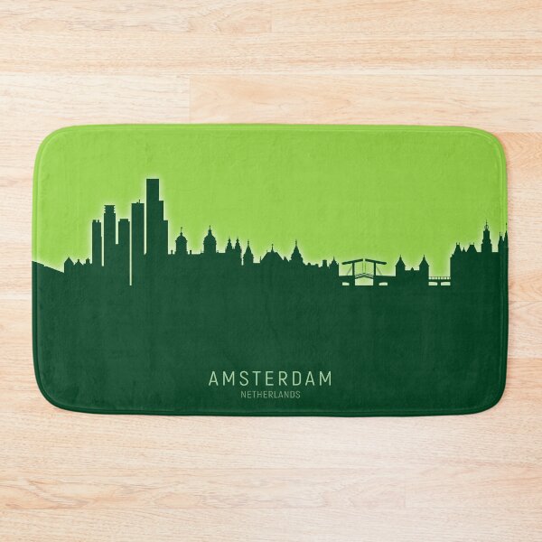 Aperçu de l'œuvre Amsterdam The Netherlands Skyline créée et vendue par ArtPrints.