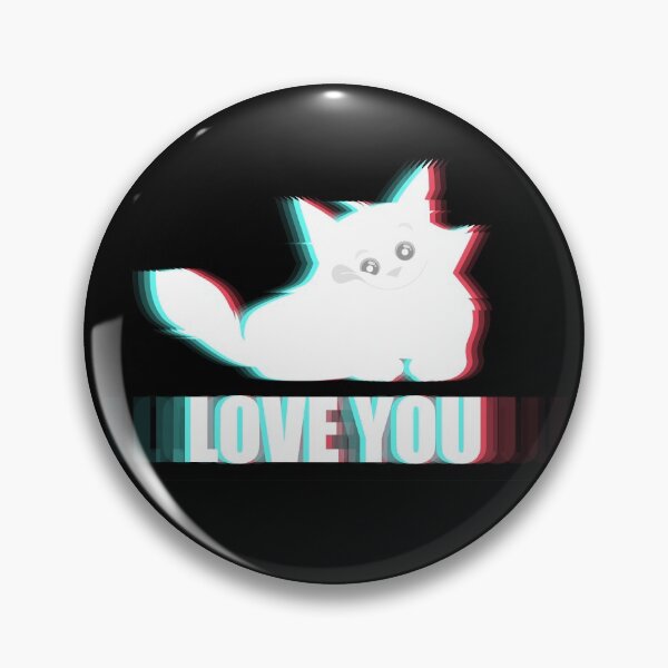Item preview, GlitchCat - Love You STICKER designed and sold by feefifo.
