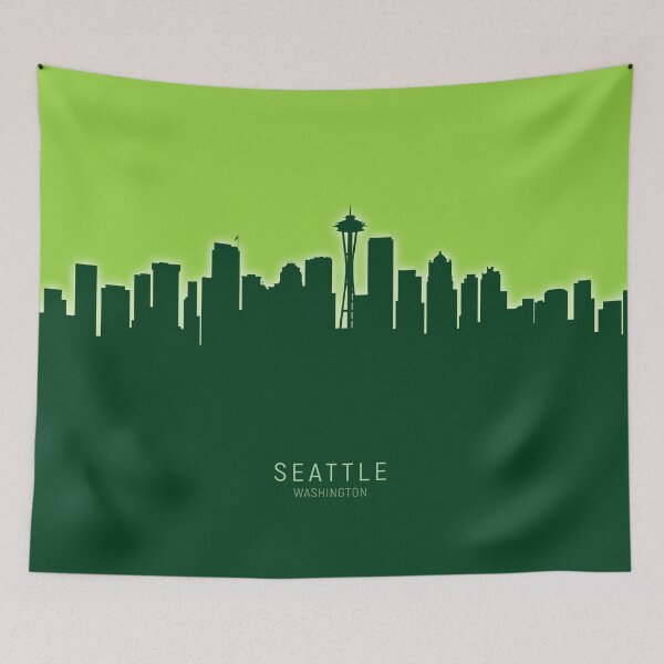 Item preview, Seattle Washington Skyline designed and sold by ArtPrints.