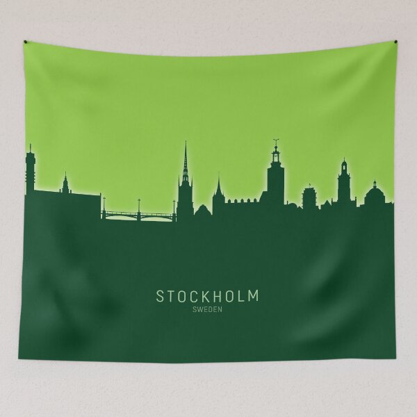 Item preview, Stockholm Sweden Skyline designed and sold by ArtPrints.