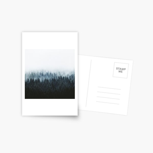 Item preview, High And Low // Dark Romantasy Moody Wilderness Dream Forest With Cascadia Trees Covered In Fog designed and sold by Tordis Kayma.