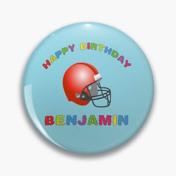 Item preview, birthday shirt Benjamin american football helmet tshirt designed and sold by AbisZ.