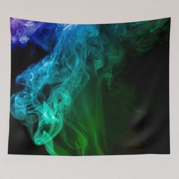 Item preview, Colorful smoke on a black background designed and sold by philippe souvy.