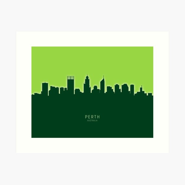 Item preview, Perth Australia Skyline designed and sold by ArtPrints.
