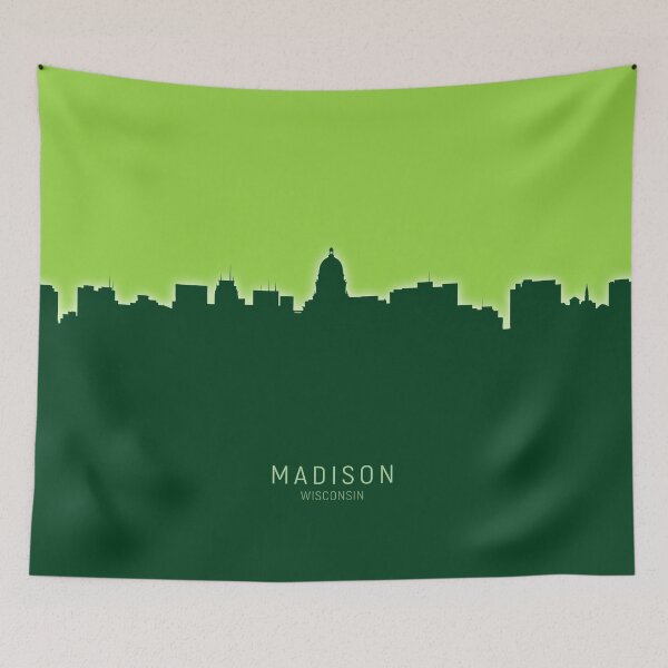 Artikelvorschau, Madison Wisconsin Skyline entworfen und verkauft von ArtPrints.