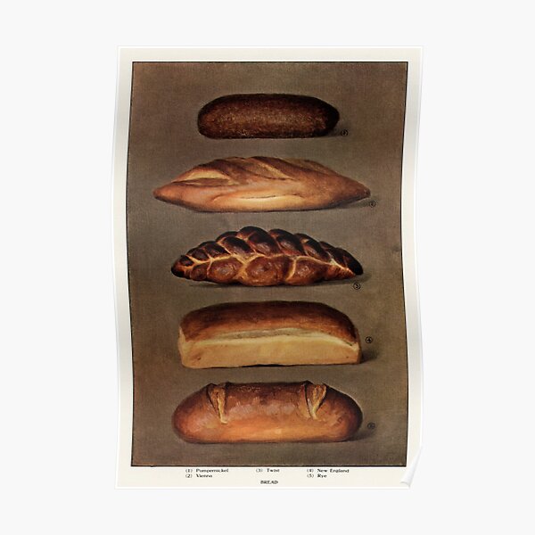 vintage bread poster A Poster