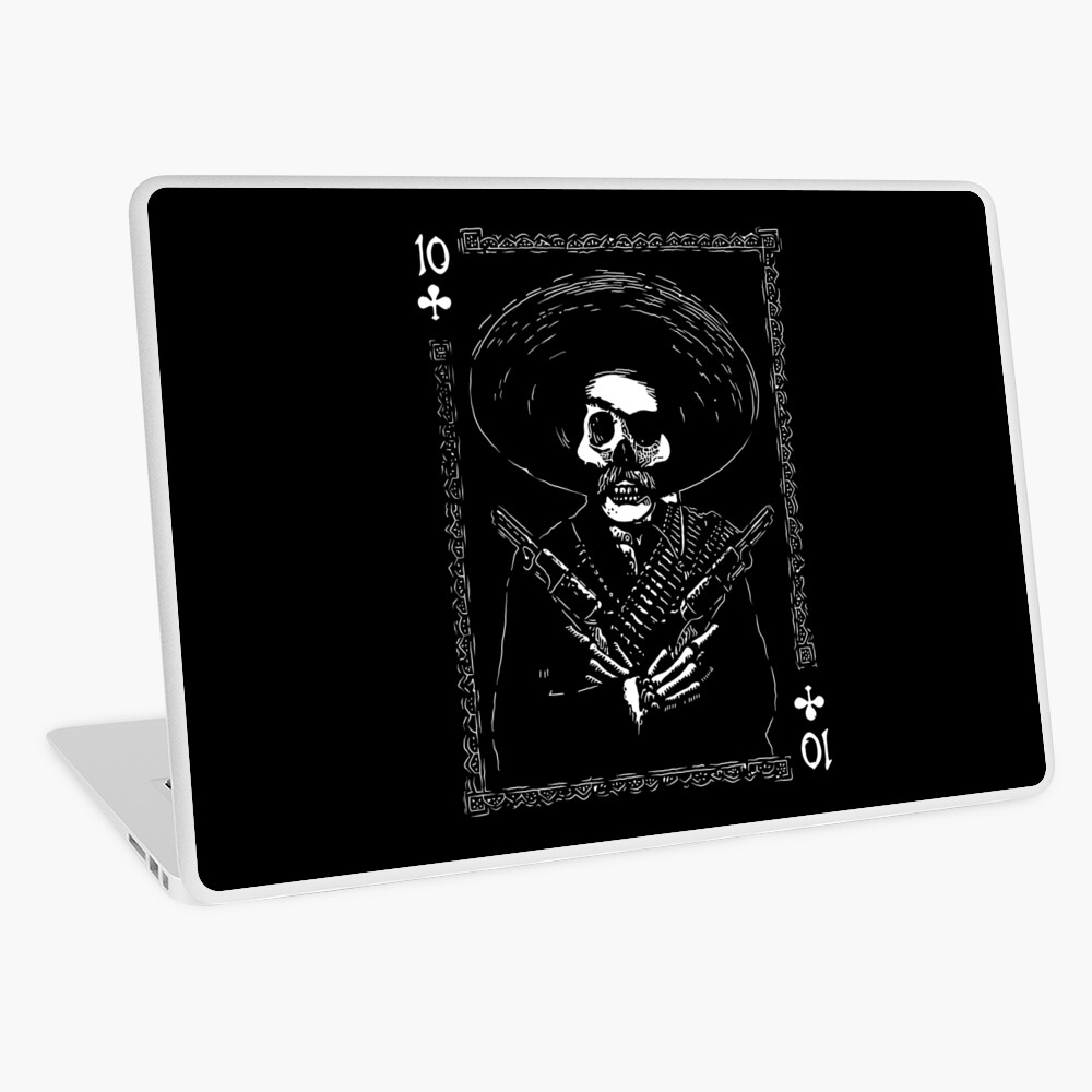Day of the Dead - Ten of Clubs Laptop Skin
