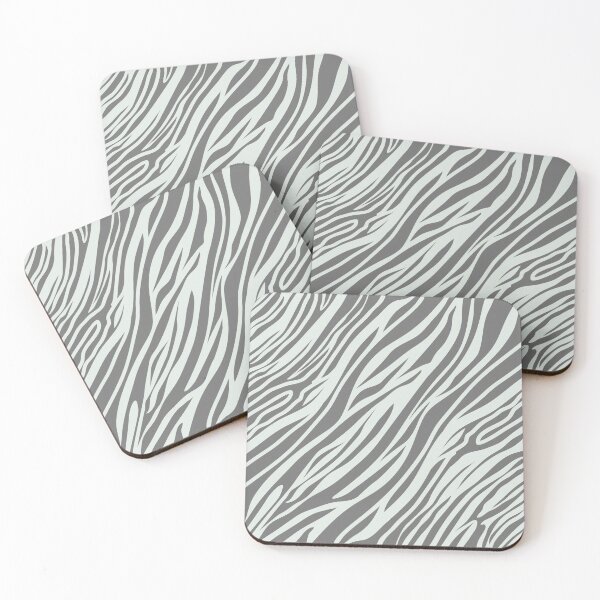 Item preview, Grey and Light Green Striped Zebra Print designed and sold by cgroenewald.