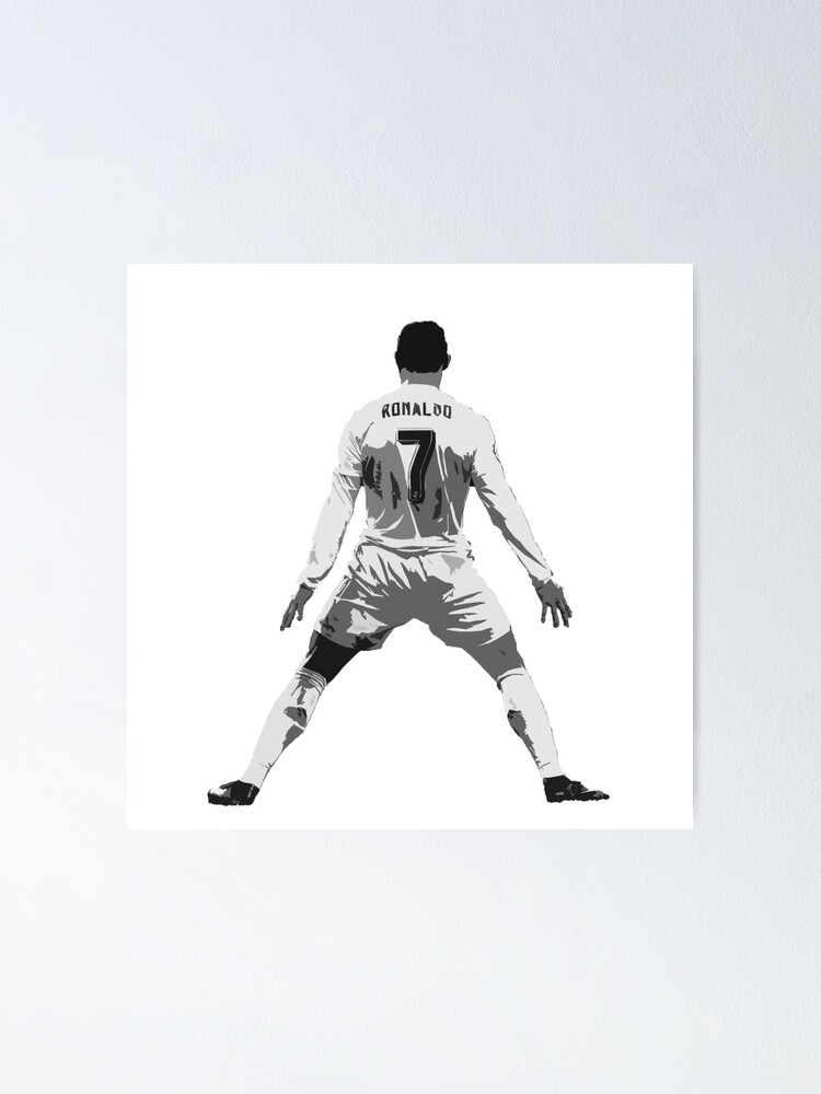 Cristiano Ronaldo Black and White Soccer Poster – My Hot Posters