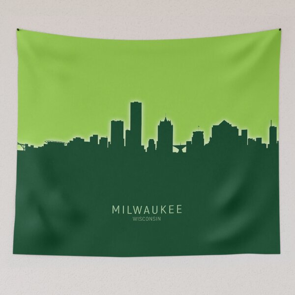 Item preview, Milwaukee Wisconsin Skyline designed and sold by ArtPrints.