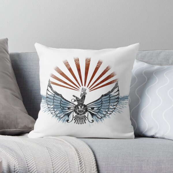 Persian Cyrus King Persepolis Calligraphy Art Cushion Cover Pillow Case Nowrooz
