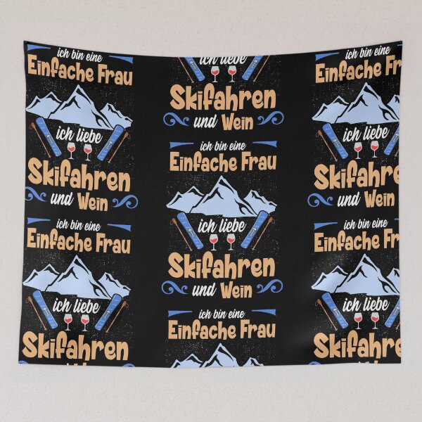 Item preview, Simple woman skiing wine snow cold gift designed and sold by redshirtz.