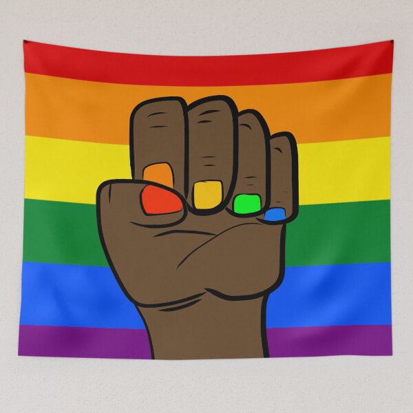 Item preview, Raised Fist Gay - Dark Hand designed and sold by pikafelix.