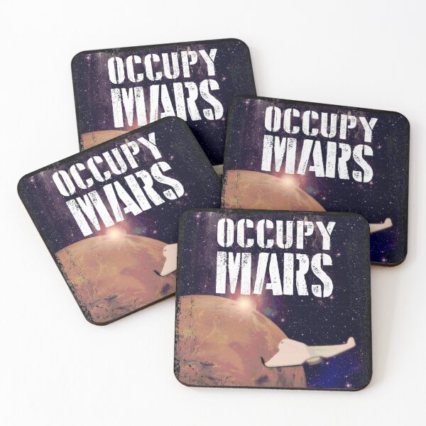 Item preview, Occupy Mars, Retro 50's Sci Fi Style Artwork designed and sold by gorillamerch.