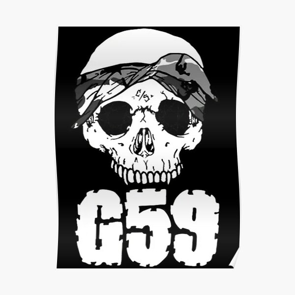 G59 Skull Posters | Redbubble