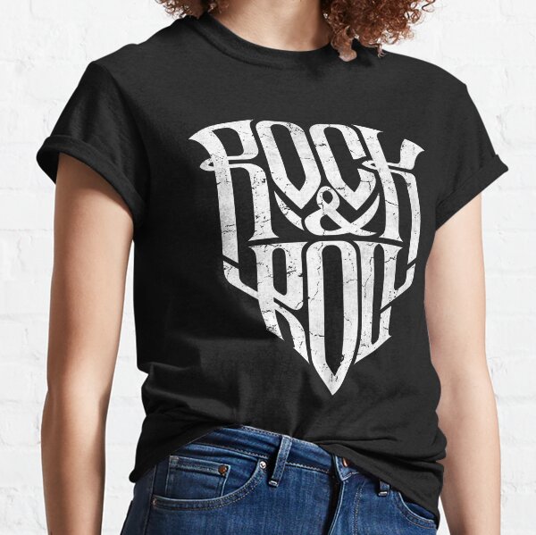 soldadura Escarchado Labe Camisetas para mujer: Amo El Rock And Roll | Redbubble
