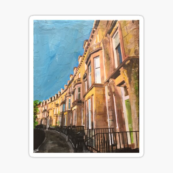 "Edinburgh, Belgrave Terrace" Sticker for Sale by golan22may Redbubble