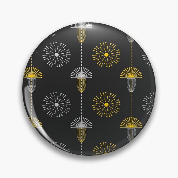 Item preview, yellow & black dandelion pattern designed and sold by lanolga.