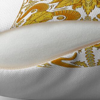 Alternate view of Designer Skull - White Floor Pillow