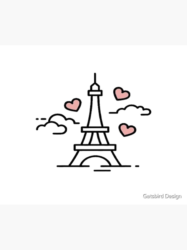 Abstract eiffel tower sketch Royalty Free Vector Image