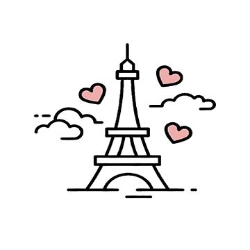 Paris tower, Famous Eiffel tower in Paris, France doodled illustration.  Architecture city symbol of France. Outline building vector illustration.  5719600 Vector Art at Vecteezy