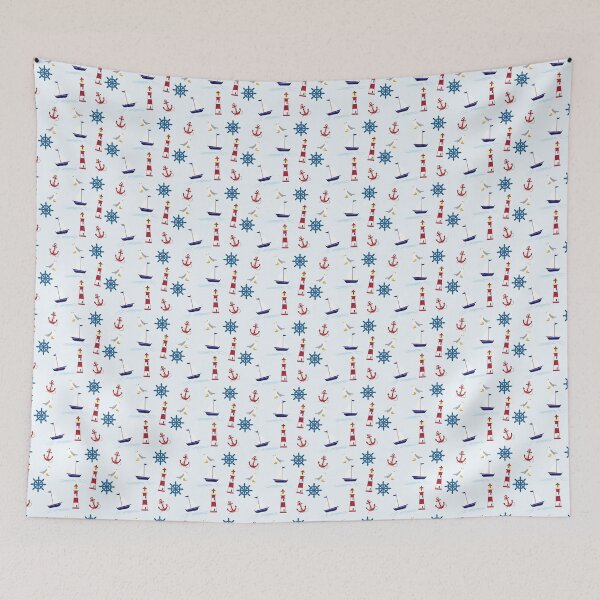 Item preview, Nautical Seaside Pattern designed and sold by ellehamilton.