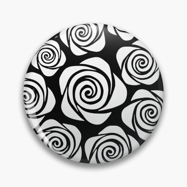 Item preview, White Roses on Black Pattern designed and sold by nutmegfairy.