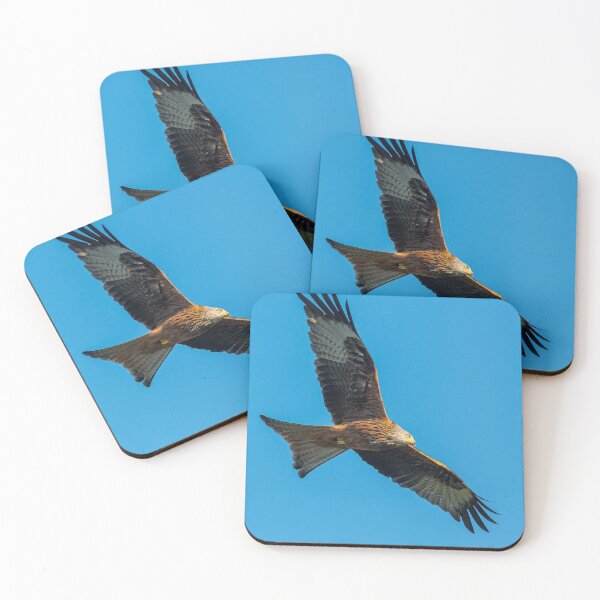 Item preview, Red kite. Bird flying. Blue sky.  designed and sold by iCimages.net.