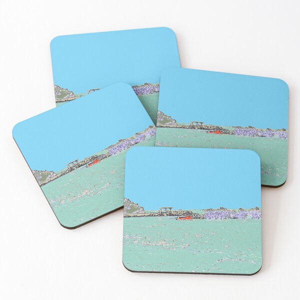 Item preview, Red Boat Under Blue Caribbean Skies  designed and sold by aldersmith.