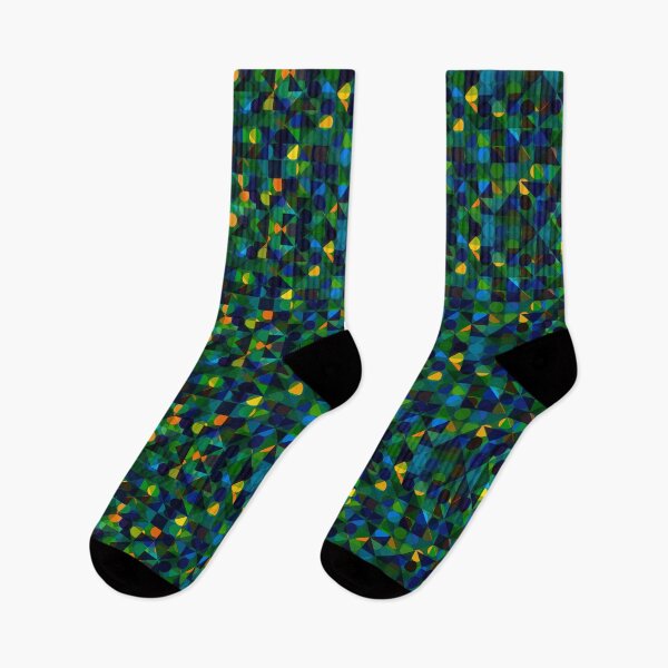Item preview,  The Water of the Sea Pattern - Yellow, Orange, Blue and Green Vector Shapes merged together.  designed and sold by BDLVandFriends.