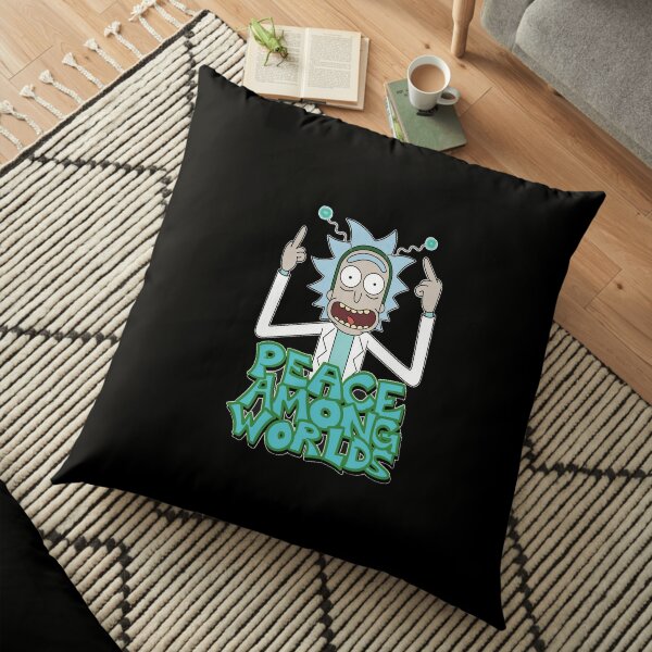 Rick and Morty "Peace Among Worlds" Floor Pillow
