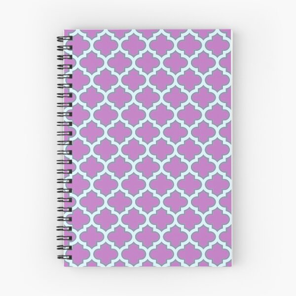 Item preview, Dark Magenta Quatrefoil Pattern designed and sold by shabzdesigns.
