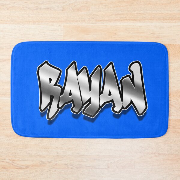 Item preview, "Rayan" in Graffiti style metal effect designed and sold by geograffeur.