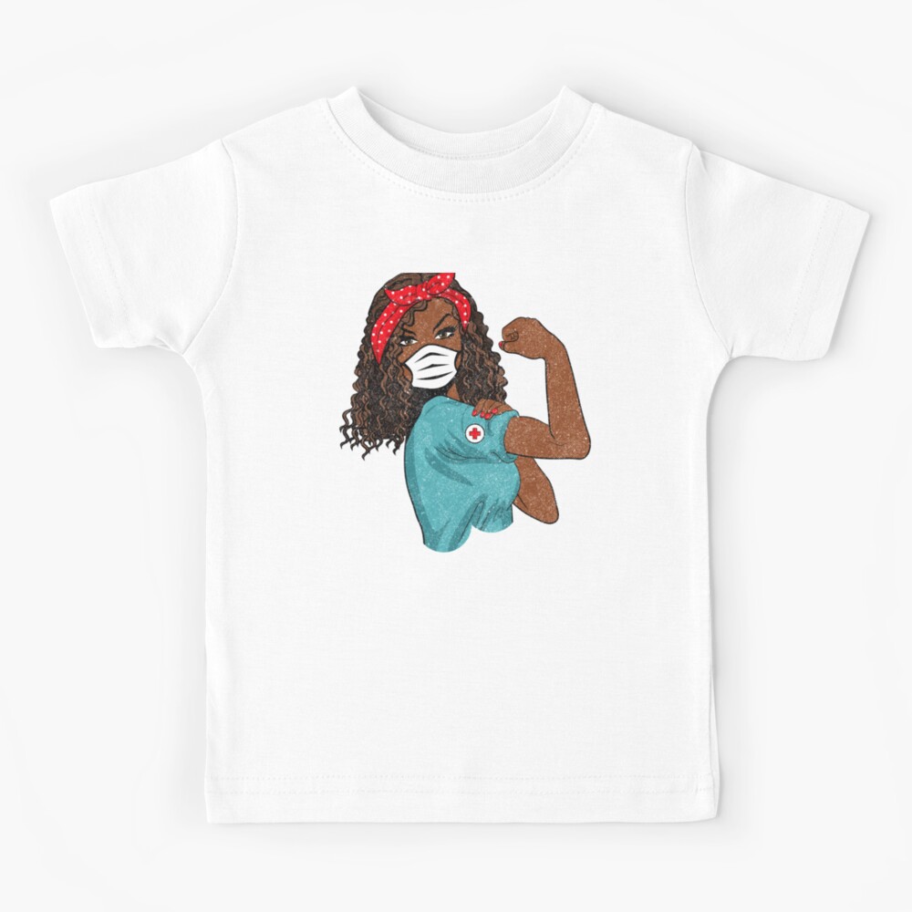 black nurse superhero shirt