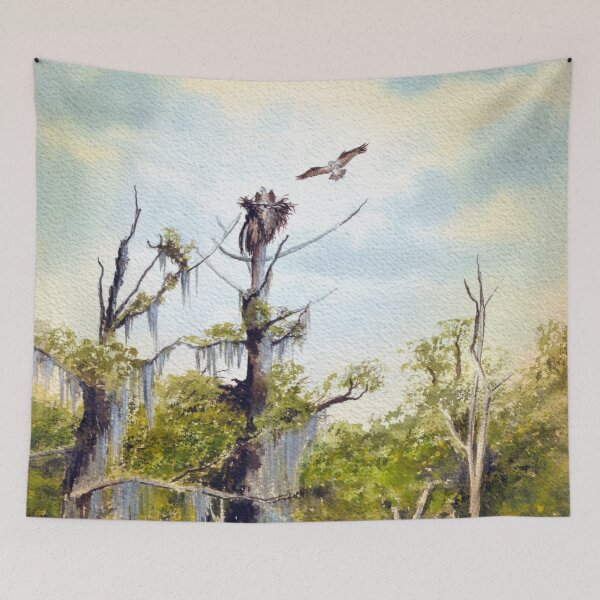 Item preview, Nesting Ospreys In Southern USA designed and sold by William Holkham.