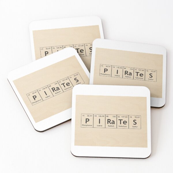 PIRaTeS Coasters (Set of 4)