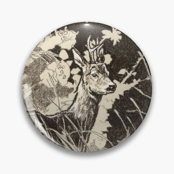 Item preview, Roebuck in the field drawing designed and sold by SakalDesign.