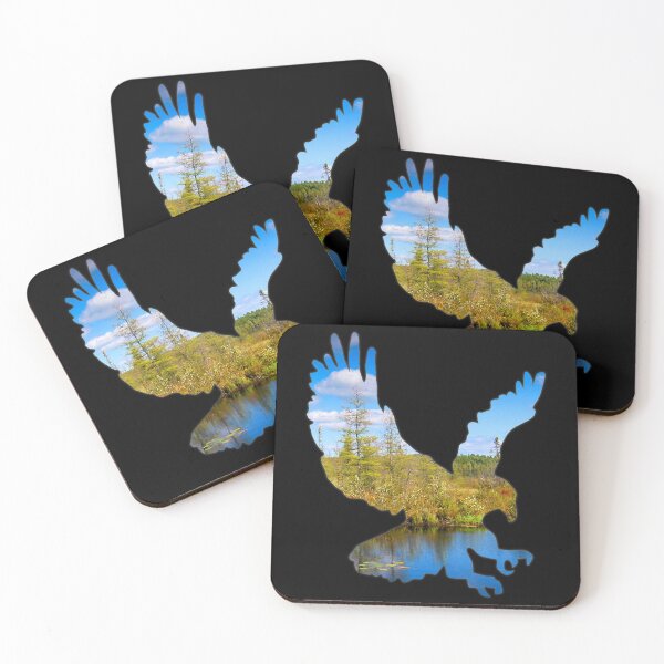 Item preview, Eagle Silhouette Wetlands Cutout designed and sold by nickp1480.
