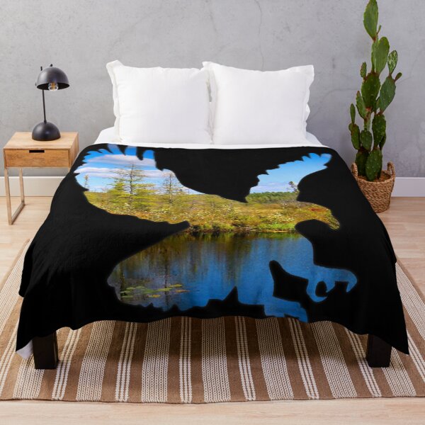 Item preview, Eagle Silhouette Wetlands Cutout designed and sold by nickp1480.