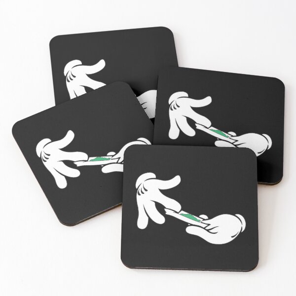 Item preview, Hand of a well-known mouse rolling a green cigarette designed and sold by Gatsbird Design.
